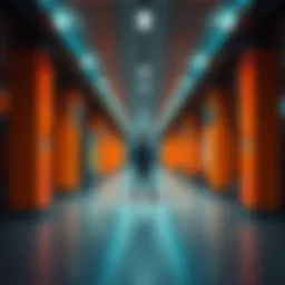 A person stands alone in a vacant public place, looking around as if noticing the emptiness. The surroundings are quiet, suggesting a sudden shift in atmosphere.