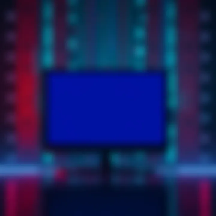 Empty digital screen A blank digital screen representing decreased online activity