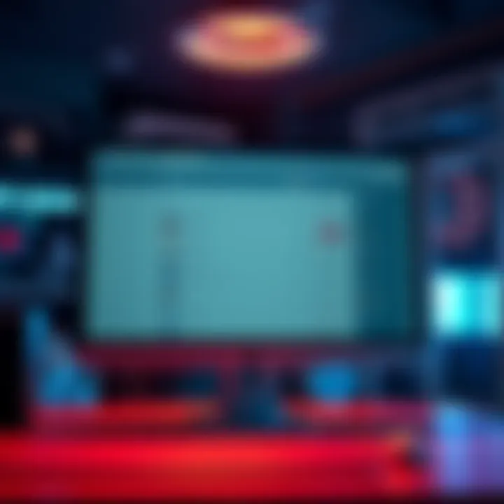 A computer screen showing an empty forum page with no posts or activity