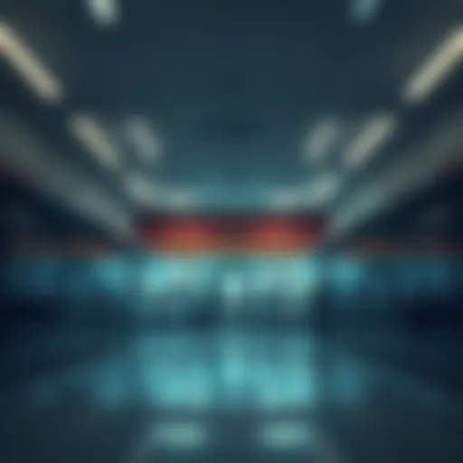 An empty retail store interior with surveillance cameras visible, highlighting the eerie atmosphere.