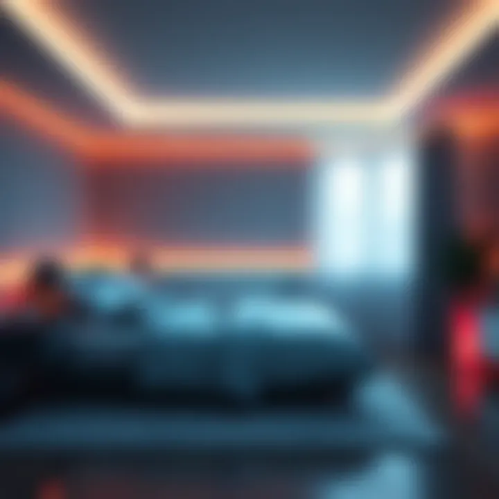 A tranquil bedroom setting promoting restful sleep and energy flow