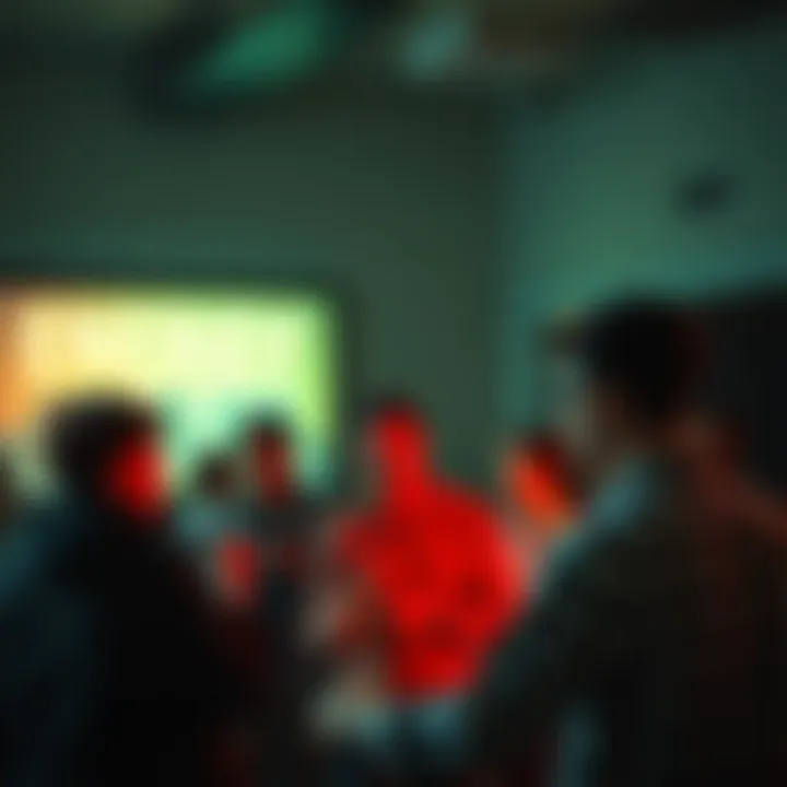 Group of people sharing strange experiences about the Energy Bar remote viewing