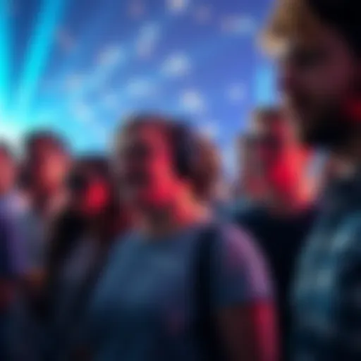 Group of people feeling tingling sensations and bright lights around them, expressing curiosity about a shared energetic experience.