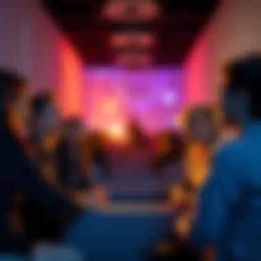 People gathered together for energy check-ins, sharing insights based on their zodiac signs