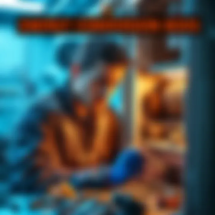 Energy Conversion Box Challenges A technician looks concerned while working on an energy conversion box with tools around, highlighting unexpected issues.