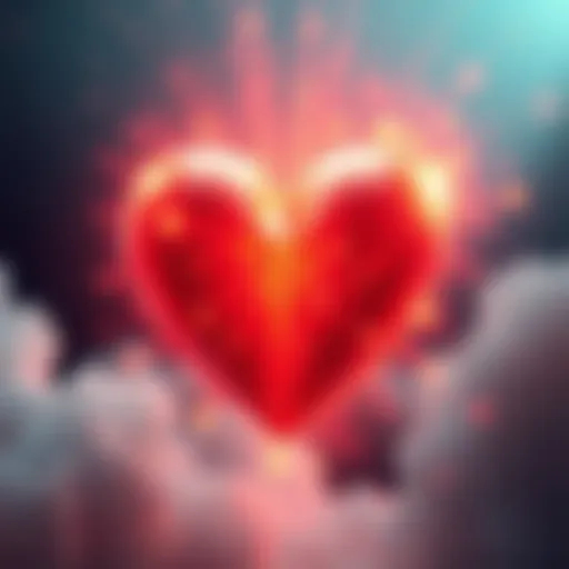 Energy Shift in Love A glowing heart symbolizing clarity and connection in love, surrounded by a soft aura of light.