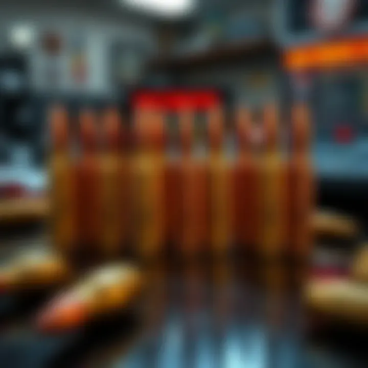 Close-up of bullets with engraved messages placed on a table, highlighting the unusual markings.