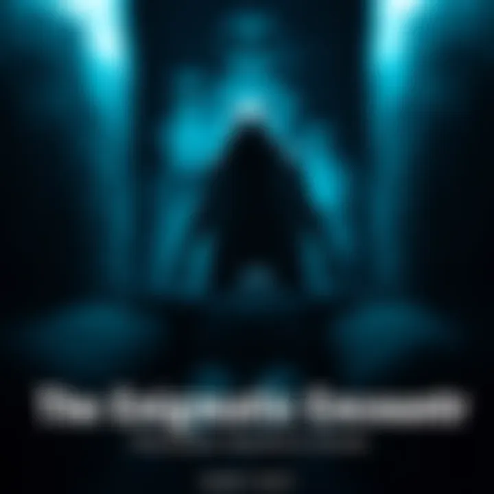 The Enigmatic Encounter A surreal depiction of a shadowy entity looming over a person in a dimly lit room, representing a telepathic dream experience.