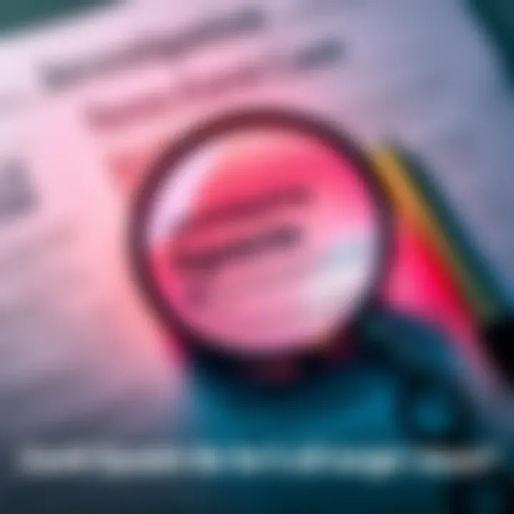 A magnifying glass over documents related to the Epstein case, highlighting inconsistencies