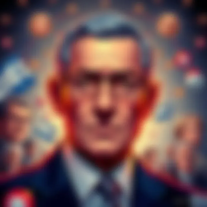 Illustration showing links between Jeffrey Epstein, Israeli symbols, and political figures, hinting at deep connections.