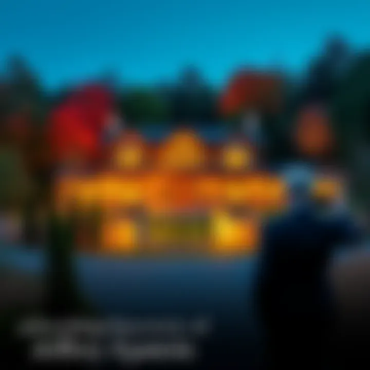 Exterior view of a large estate surrounded by trees in Putnam Valley, previously owned by Jeffrey Epstein