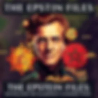 A collage showing Epstein's image alongside symbols related to the Illuminati, with a backdrop of a world map to suggest global impact.