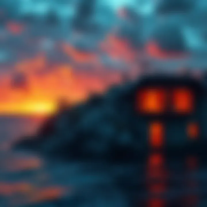 Unseen photographs revealing the unusual landscape and hidden areas of Epstein Island, highlighting its controversial past.