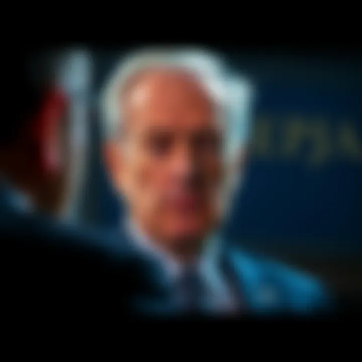 Still from Jeffrey Epstein's last interview showing a serious expression during questioning
