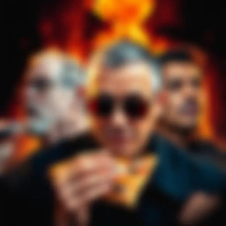 Collage showing Jeffrey Epstein, Bobby Slayton, and Chris Rock with pizza imagery and conspiracy elements