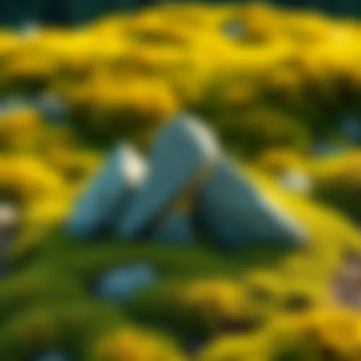 Equilateral Triangle Rocks in Nature Three rocks arranged in an equilateral triangle shape surrounded by greenery