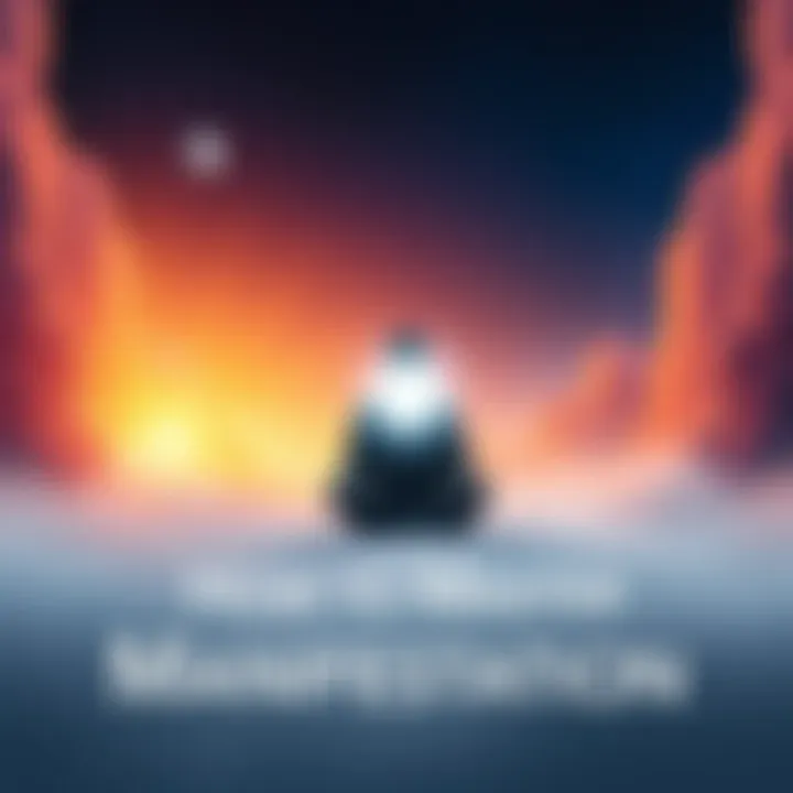 A person sitting cross-legged, meditating with a glowing orb above their hands, surrounded by a peaceful and serene environment.