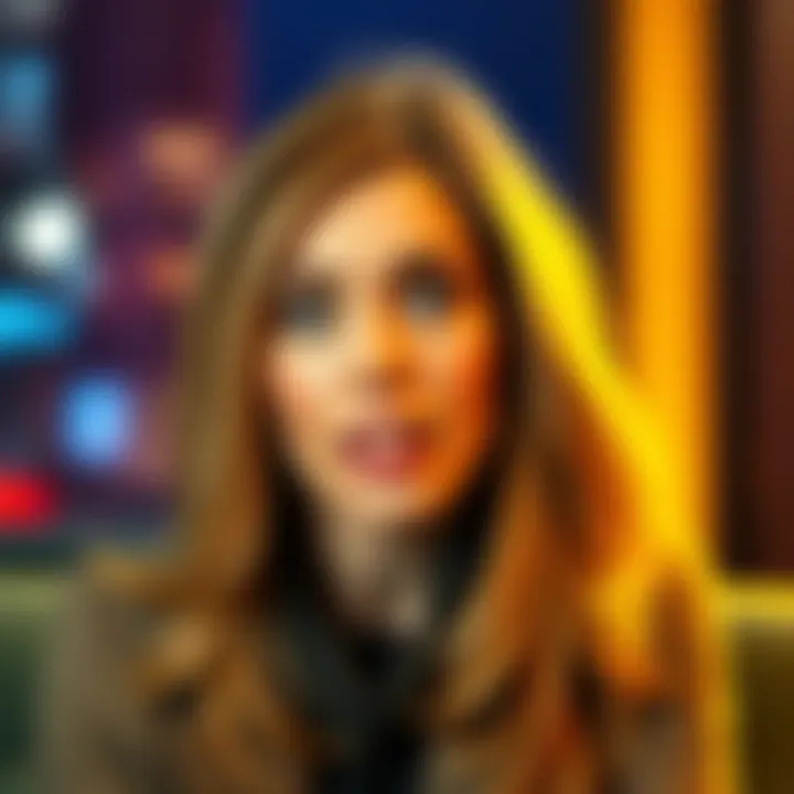 Erika Kirk speaking during her December interview, with a focus on her eyes, which some people claim appeared lizard-like.