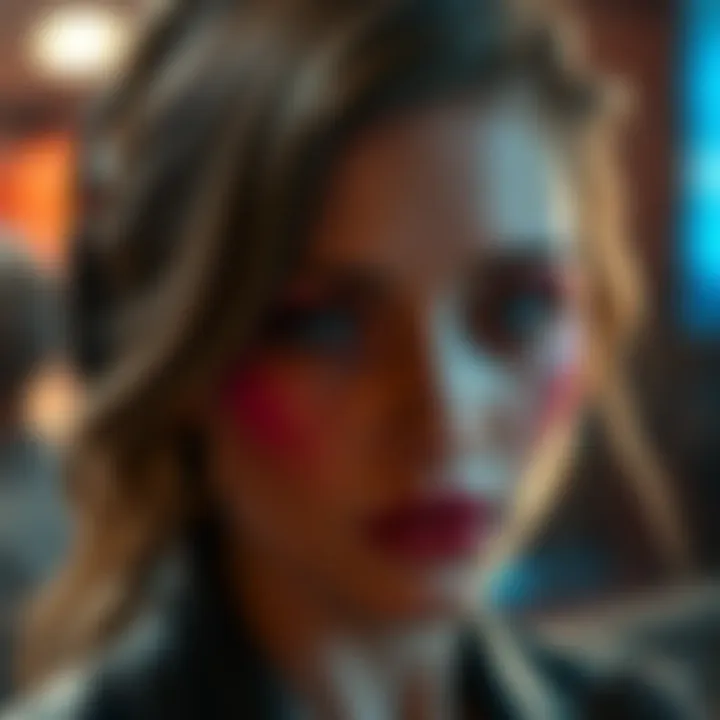 Erika Kirk showing emotional expression with fake tears enhanced by makeup during a public appearance