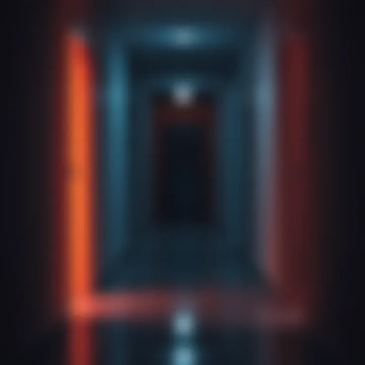 A gentle glow in a dimly lit hallway symbolizes the lingering spirit of a family member seeking peace.