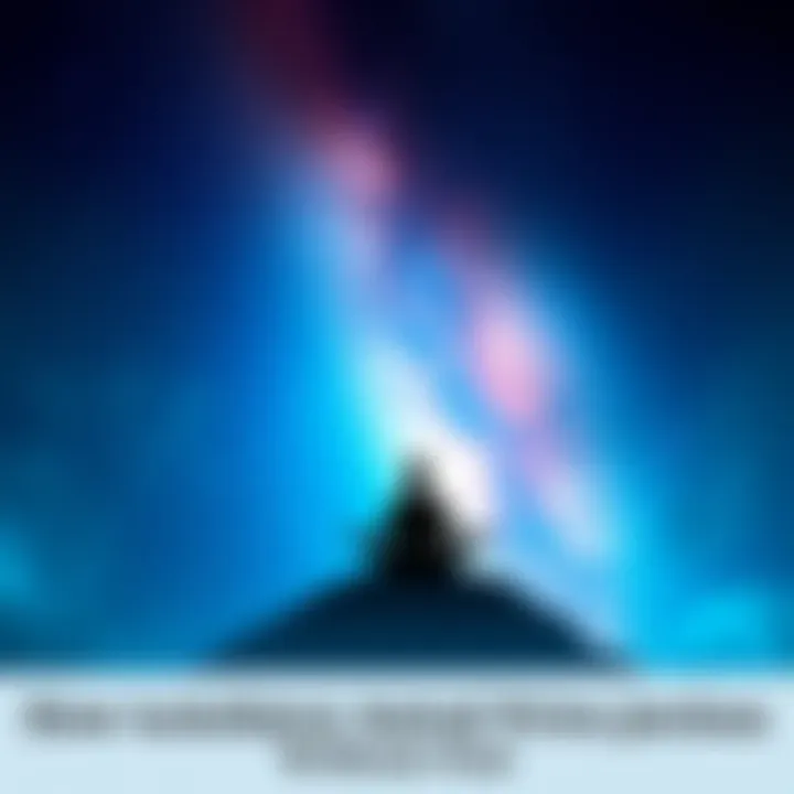 Ethereal Journey A serene night sky with stars and a silhouette of a person meditating, symbolizing astral projection