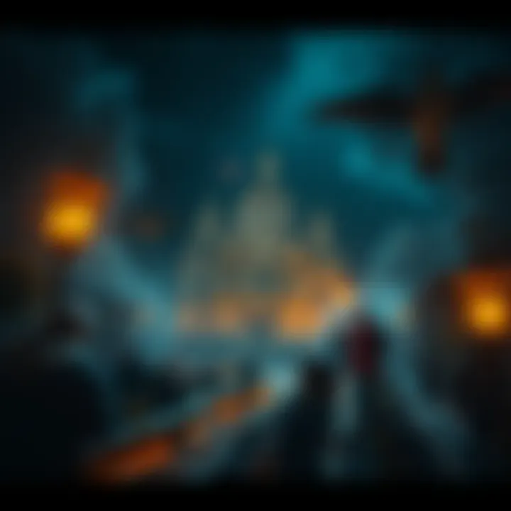 A thoughtful representation of Catholicism and Protestantism intertwined with historical symbols