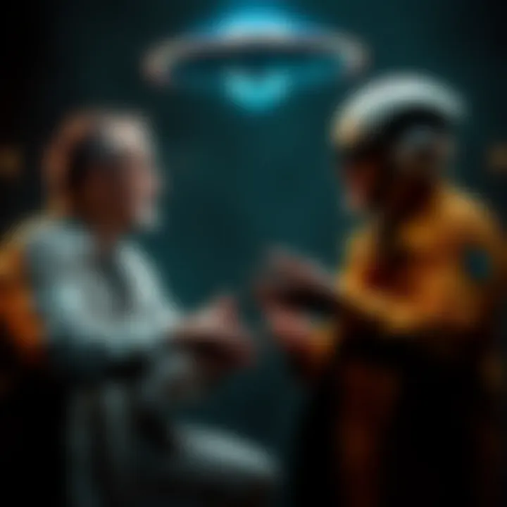 Two UFO experts sharing insights about potential alien contact in 2027