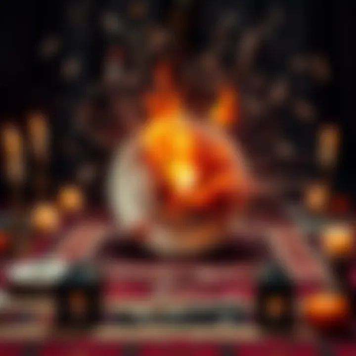 A plate shatters dramatically, scattering pieces around a table during an abundance ritual setup.