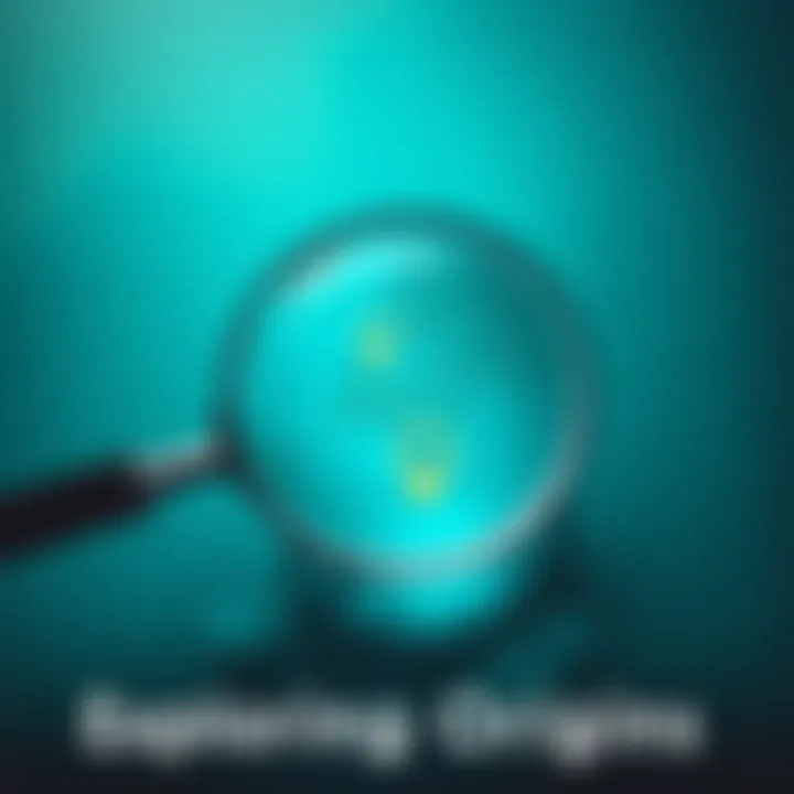 A magnifying glass over a map highlighting different origins and backgrounds.