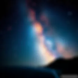 A view of the night sky filled with stars and galaxies, representing the search for life beyond Earth.