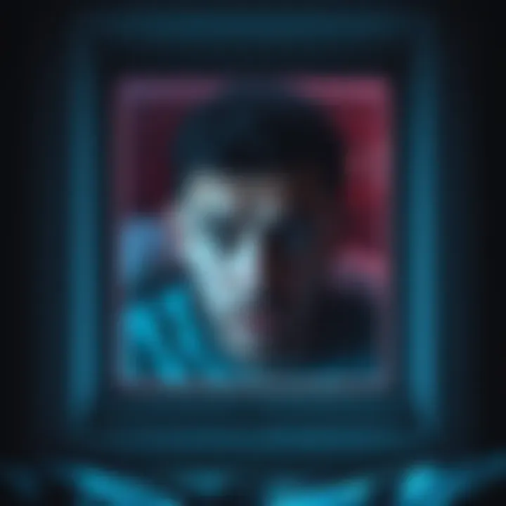 A face of a man seen through a bedroom window on Google Earth