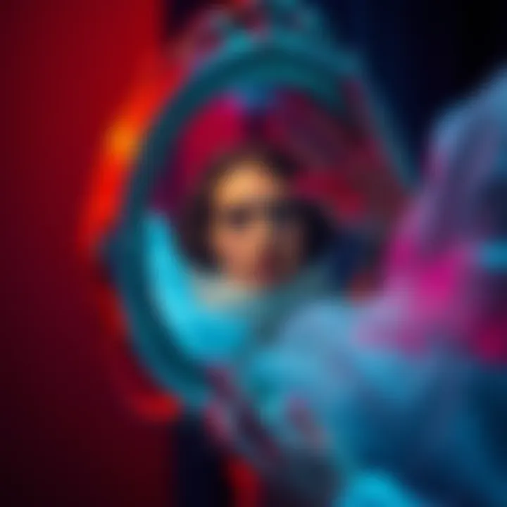 A mysterious face appears in a mirror during a Rose Ritual, capturing a surprising moment.