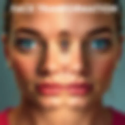 A side-by-side comparison of a person's face showing the journey from insecurity to confidence with clear changes in expression and appearance