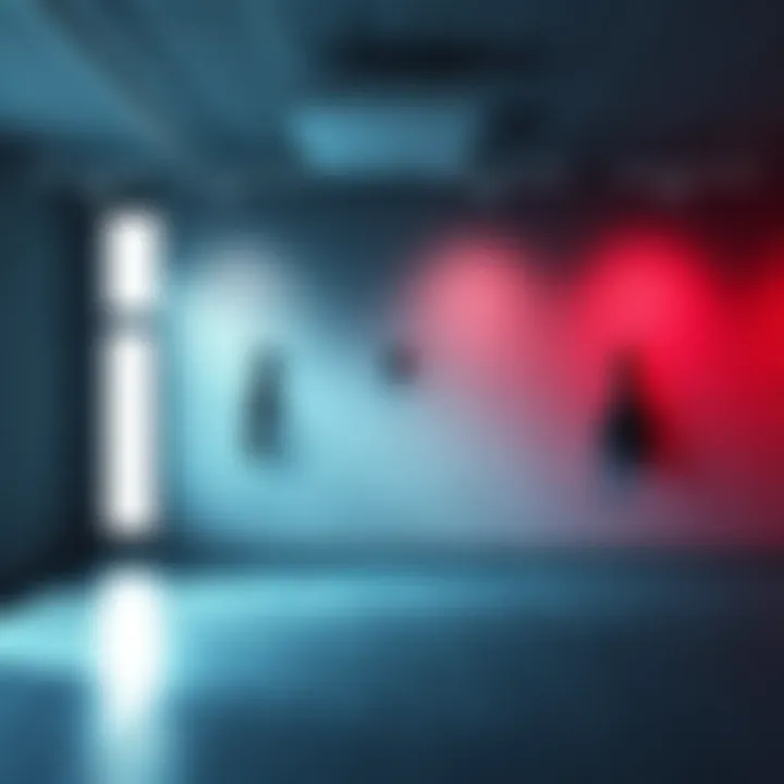 An empty office space with a hook on the wall, symbolizing the lost significance of hooks in promotions and demotions among people.