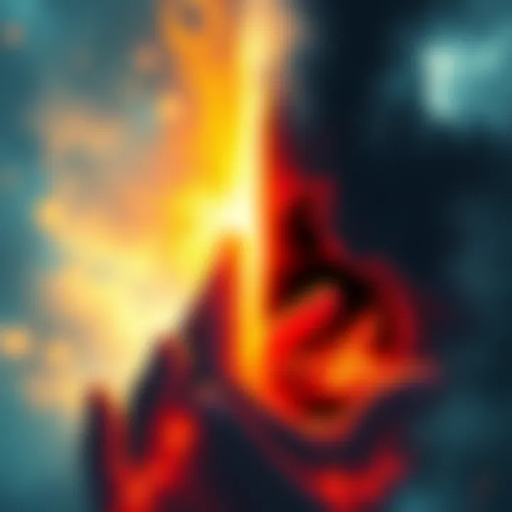 A thought-provoking illustration depicting the contrast between light and darkness, representing the duality of belief in heaven and hell within Christianity.