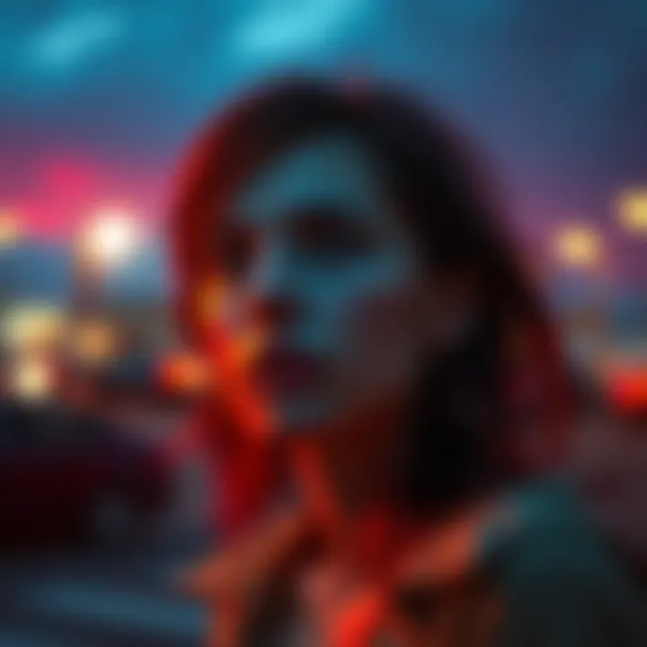 A person reflecting on past relationships with a nostalgic gaze