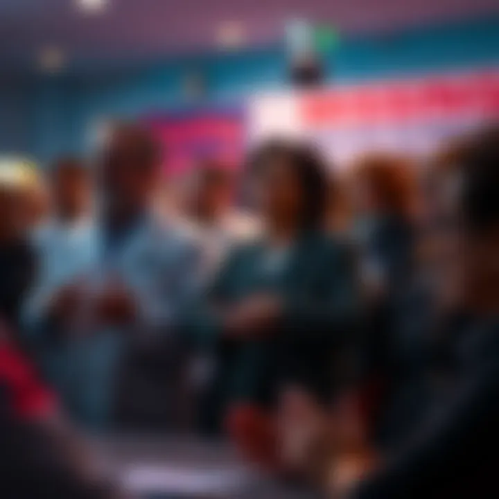 Families of missing scientists expressing their frustration over media speculation in a public forum