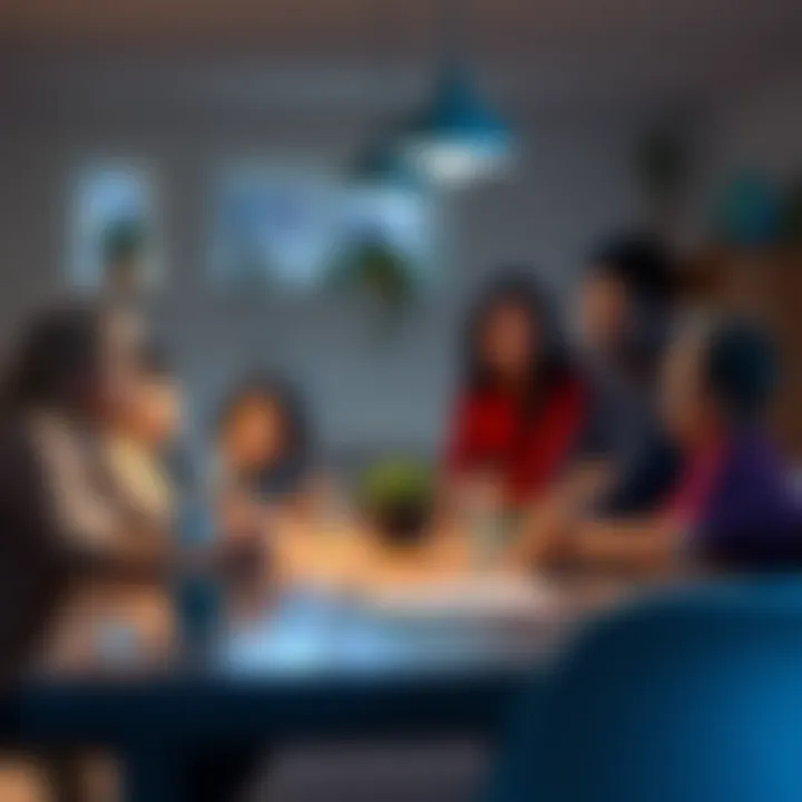 Family Discussing Vaccine Safety A family sits together at a kitchen table, engaging in a serious discussion about COVID vaccine safety and detox methods.