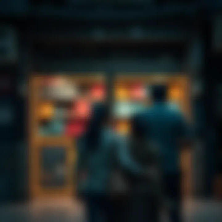 A worried family stands in front of their closed store, looking troubled as they face financial struggles believed to be caused by black magic.