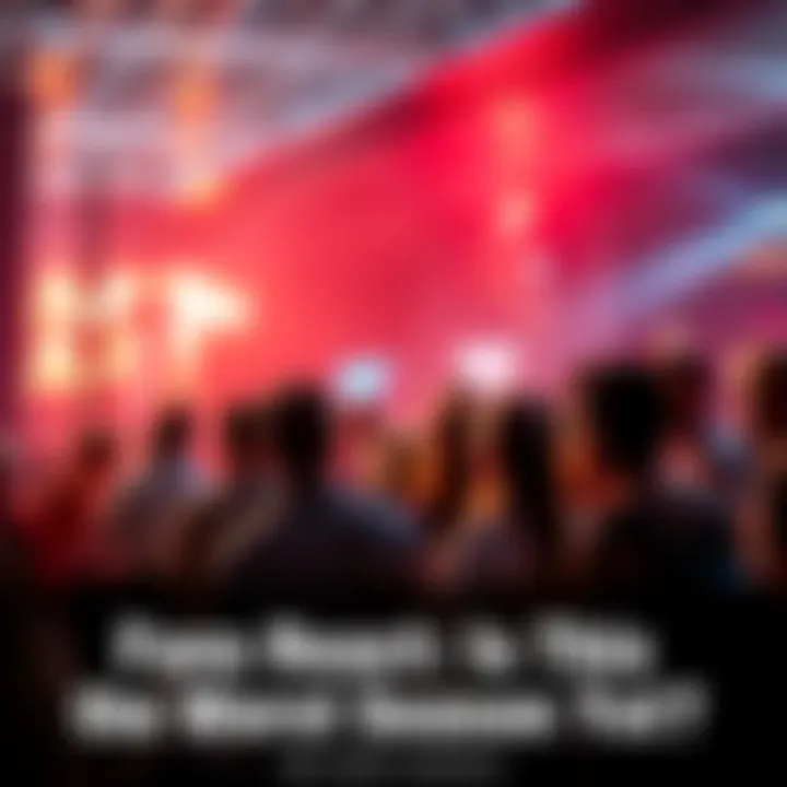 A group of fans discussing their opinions on the show's current season at a forum