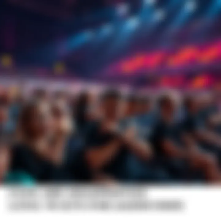 A group of fans sitting in a venue, looking frustrated and checking their watches as they wait for a show to begin.