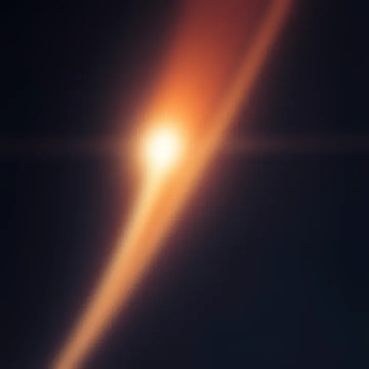 A bright ball of light streaks across the night sky in Kingsville, Maryland, captured by a resident on October 30, 2025.