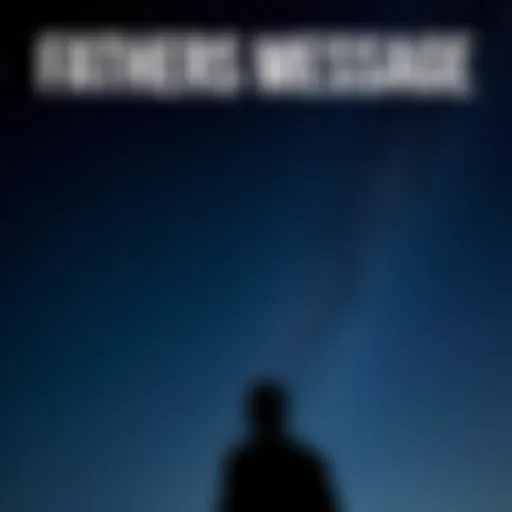 A serene night sky with stars and a silhouette of a person looking up, symbolizing the search for messages from a loved one in the afterlife.
