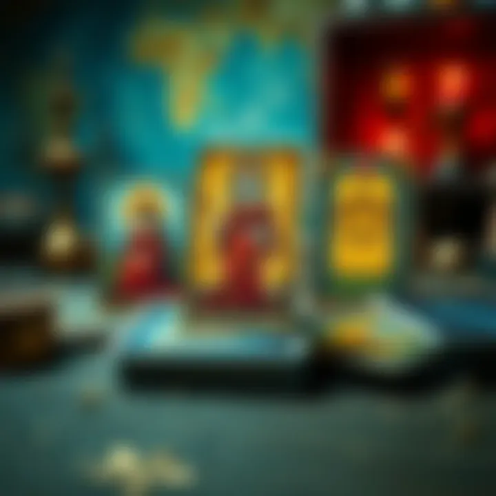 Favorite Tarot Cards A collection of popular tarot cards including the Empress and 2 of Cups displayed on a table