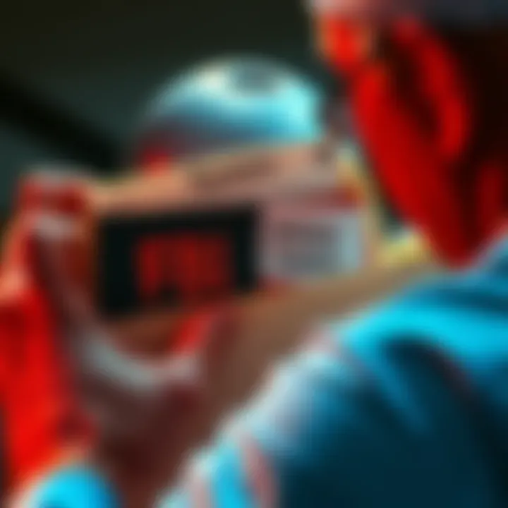 A person examining files labeled FBI and Epstein, symbolizing the investigation into altered documents.