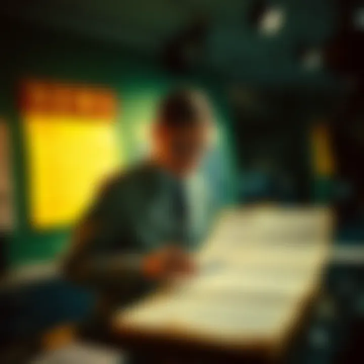 A researcher examines documents related to the FBI's UFO files, highlighting evidence of a secret alien unit.