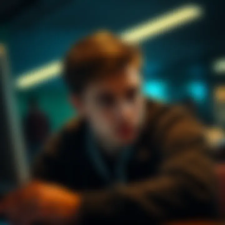 A person looking worried while reading comments on a forum, reflecting the fear of being accused of faking results.