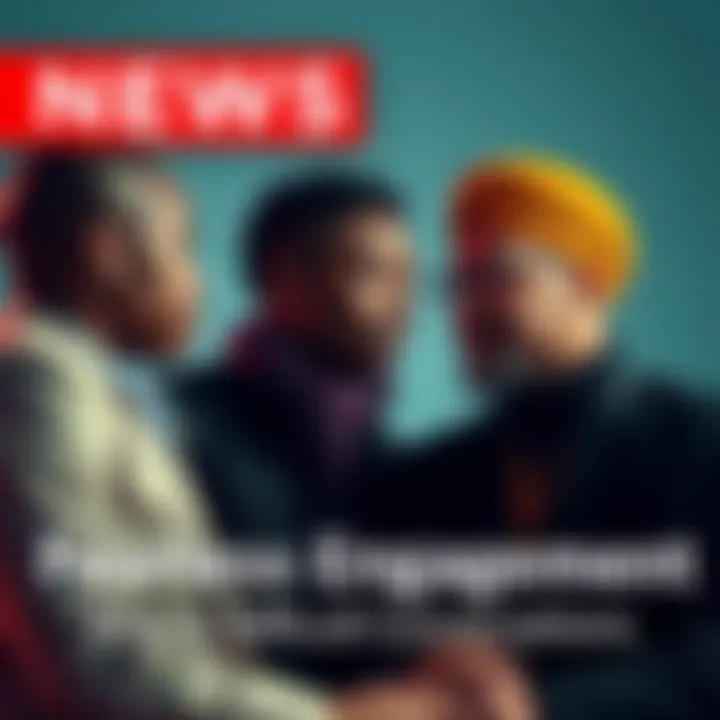 Two diverse individuals engaging in a serious yet constructive dialogue, symbolizing fearless communication.