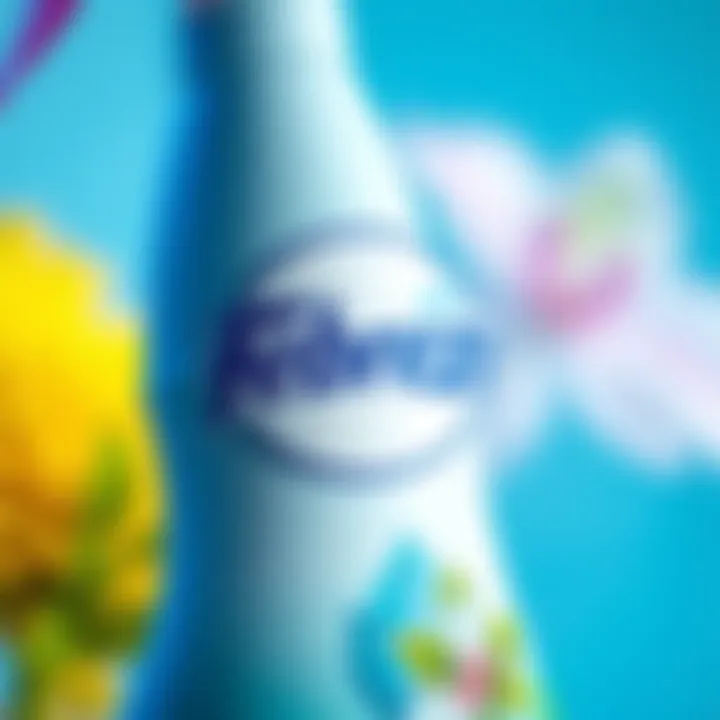 The Febreze logo displayed prominently on a product bottle with a fresh scent background.