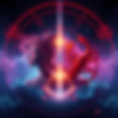 Illustration showing light and dark feminine energies with symbols for Cancer and Scorpio signs